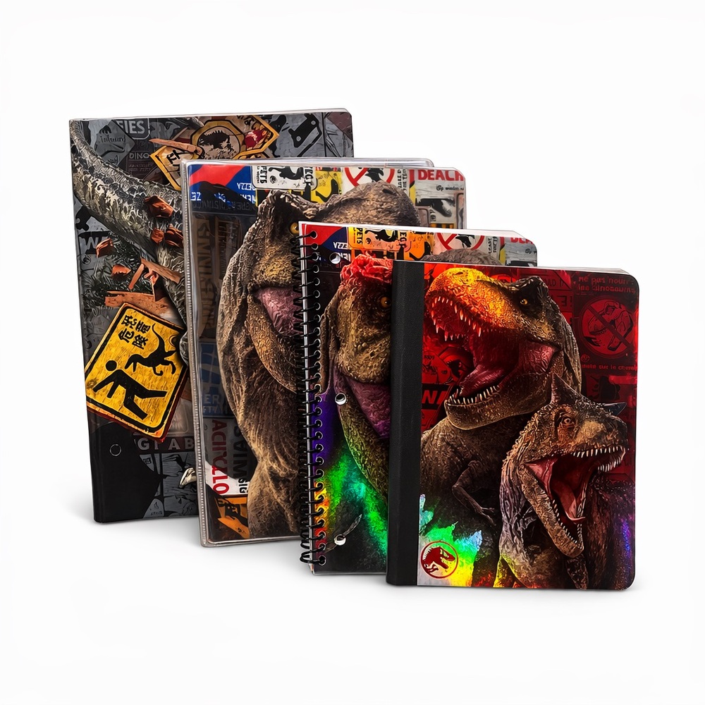 Jurassic World Binder Bundle Folder Notebook Portfolio School Set New